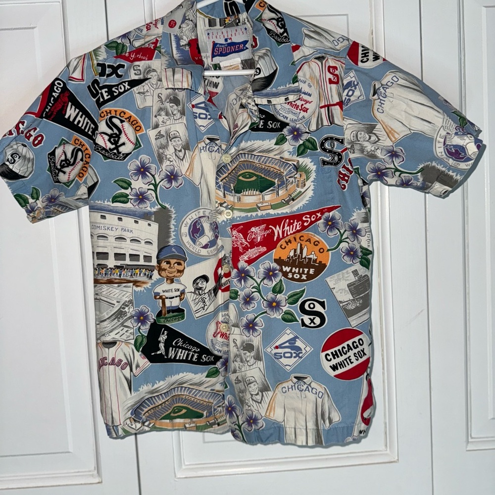 Vintage Men & Kid Reyn Spooner Chicago White Sox Matching Hawaiian shirts - Picture 3 of 5